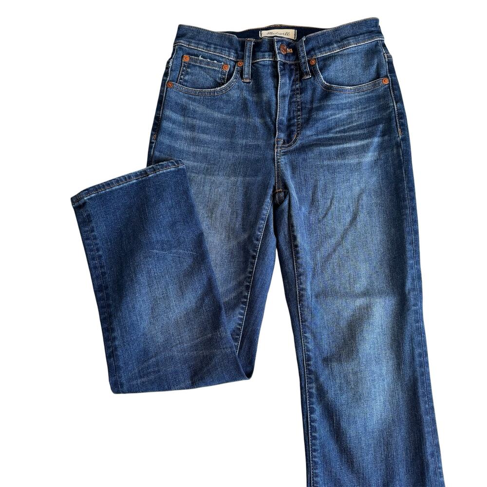 Madewell Cali Demi Boot Jeans Women’s Size 25 High Rise Stretch Cotton Denim